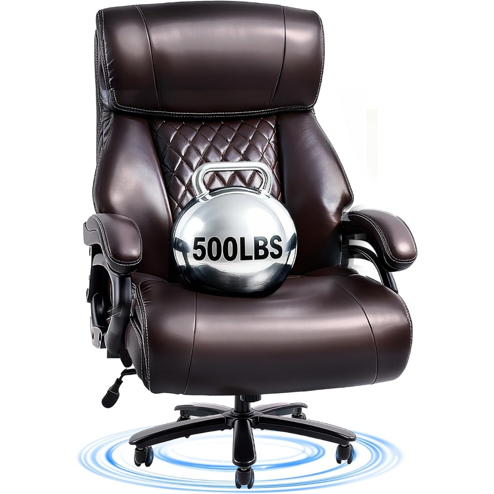 Leather Working - High-Capacity Office Chair for Comfortable Work