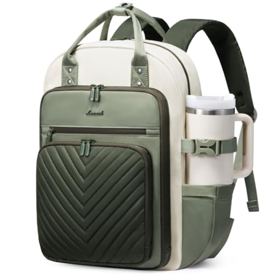 Leather Working - Laptop Backpack for Women, Water Resistant