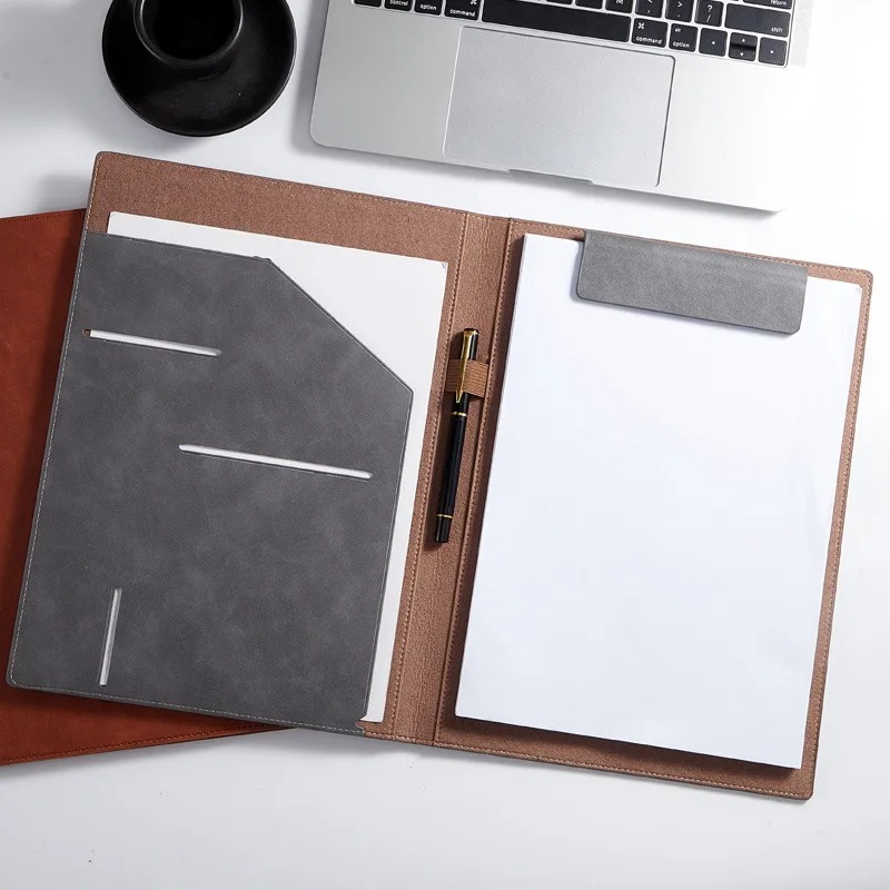 Black A4 Conference Leather Po - Leather Work Folder 评论和价格