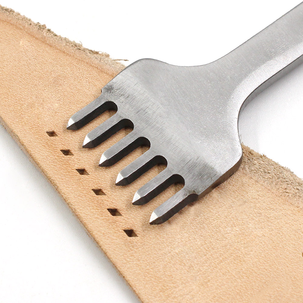 3/4/5/6mm Spacing Punch Tool F - Leatherwork Punching Tool 评论和价格