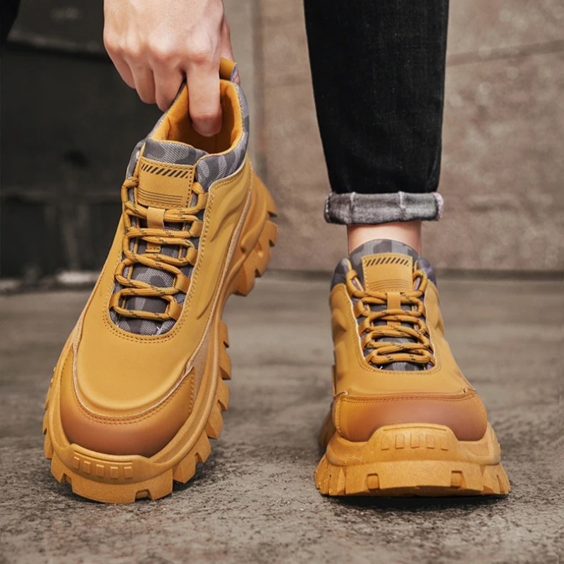 Men's Ankle Boots Fashion Comb - Leather Work Western 评论和价格