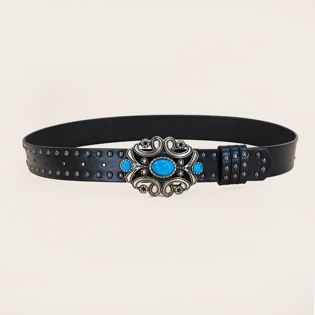 Men and women's casual Punk Ri - Leather Work Western 评论和价格