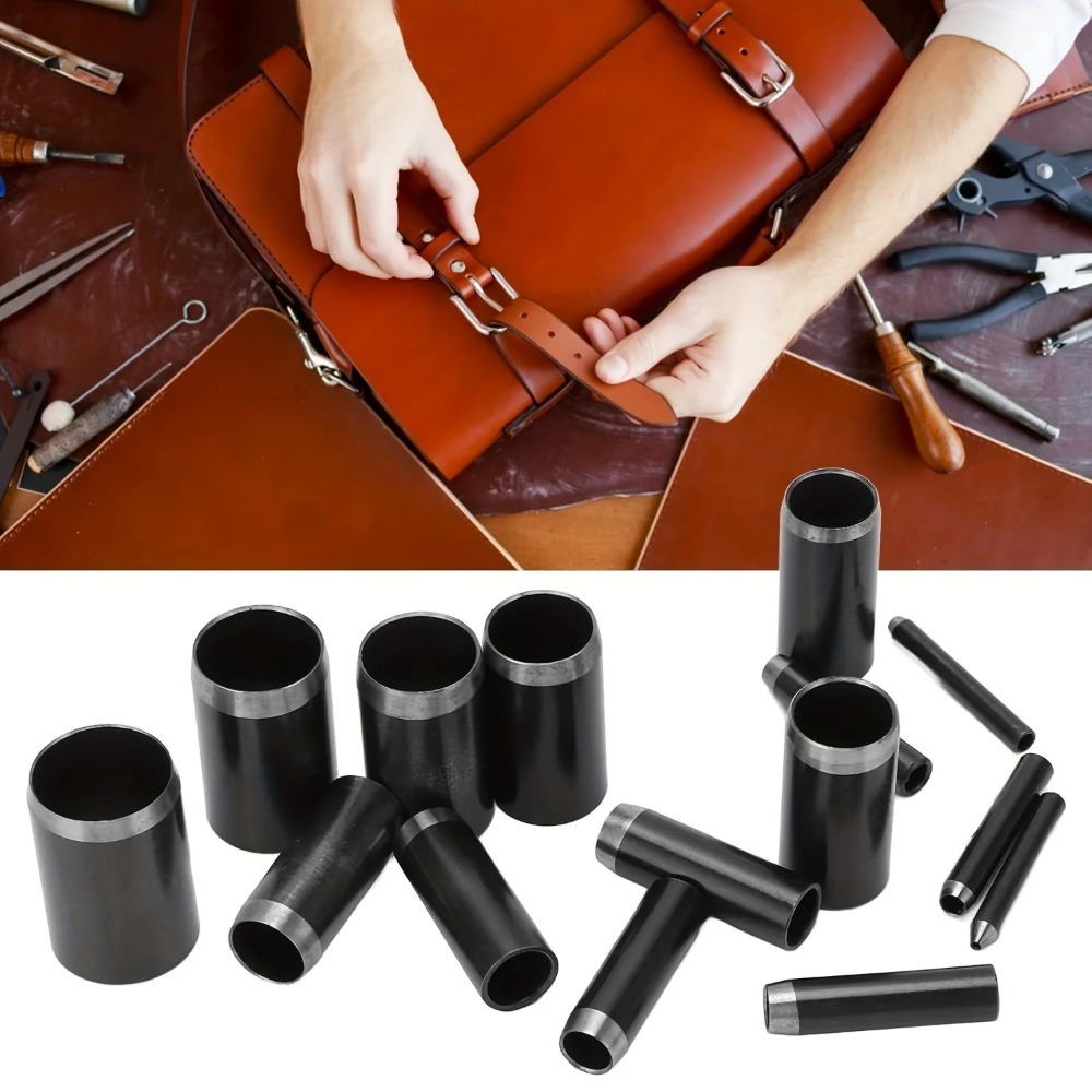 15 Sizes Round Hole Punch(1-15 - Leatherwork Punching Tool 评论和价格