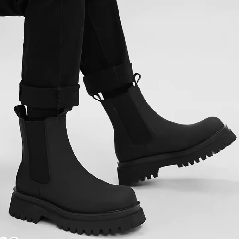 Men Lug Boots Classic England  - Leather Work Western 评论和价格