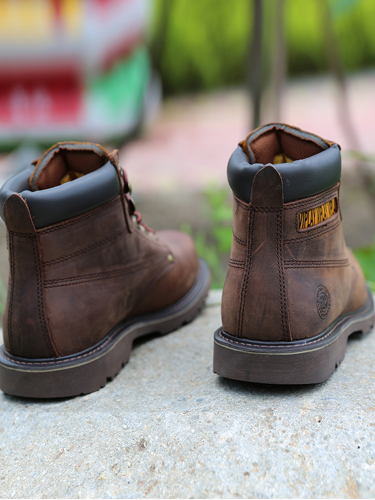 Men's Genuine Leather Boots  C - Leather Work Western 评论和价格