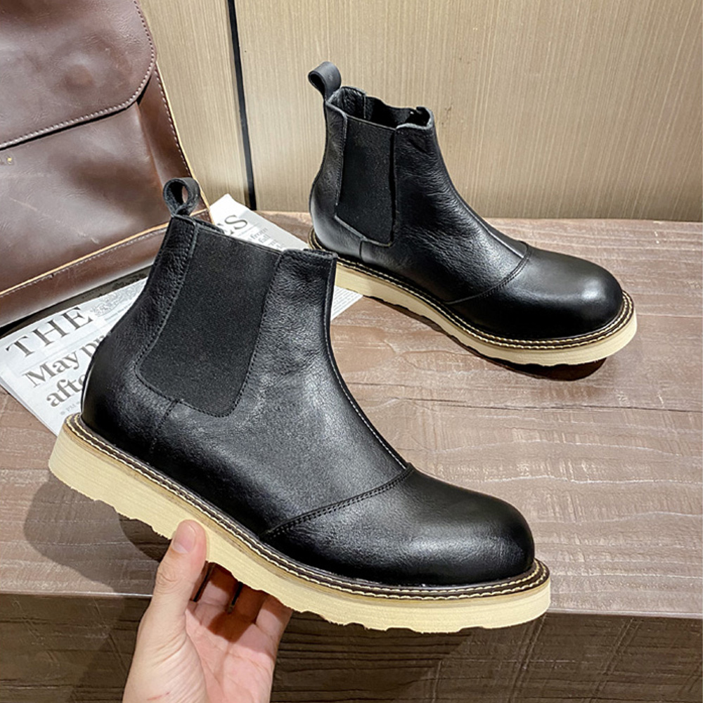 Retro Men's Genuine Leather Ch - Leather Work Western 评论和价格