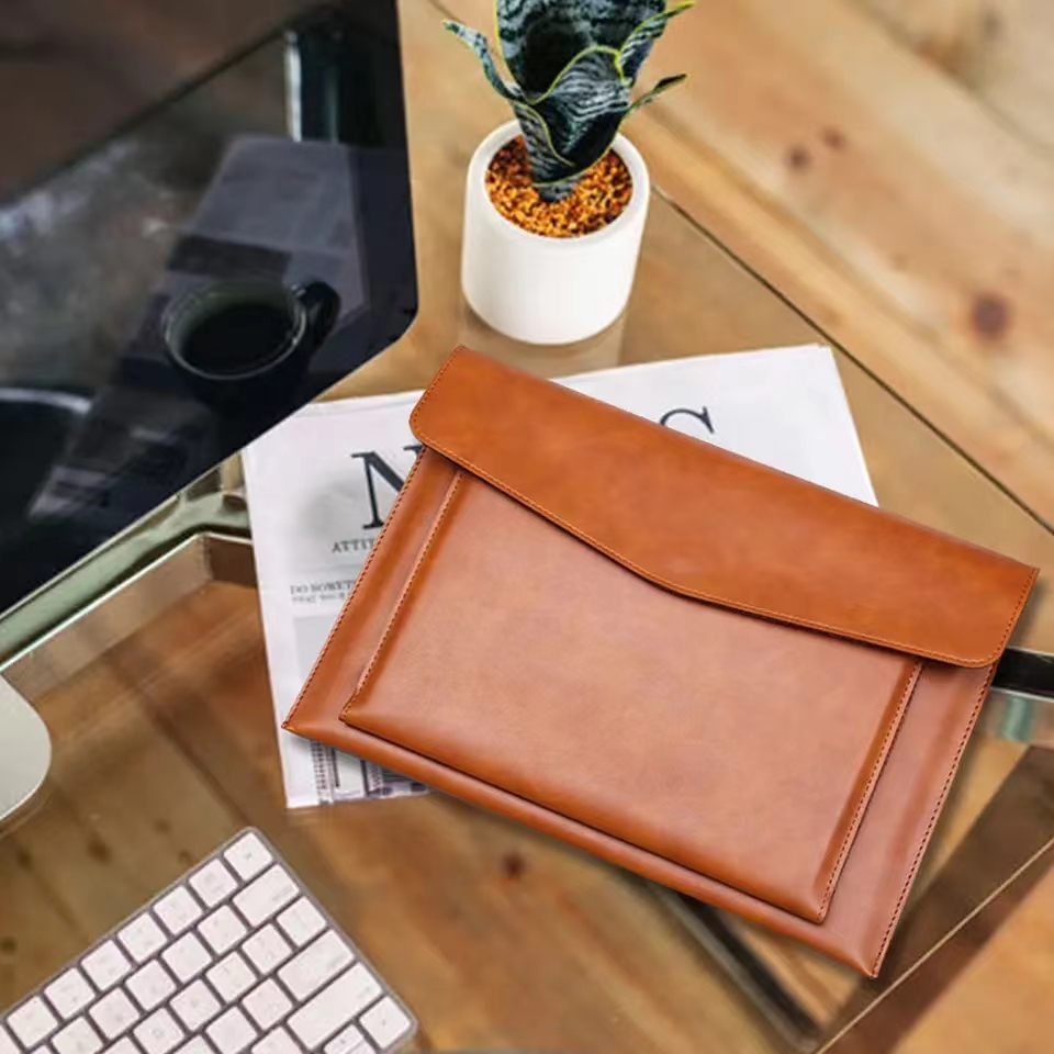 A4 Leather File Folder Large C - Leather Work Folder 评论和价格