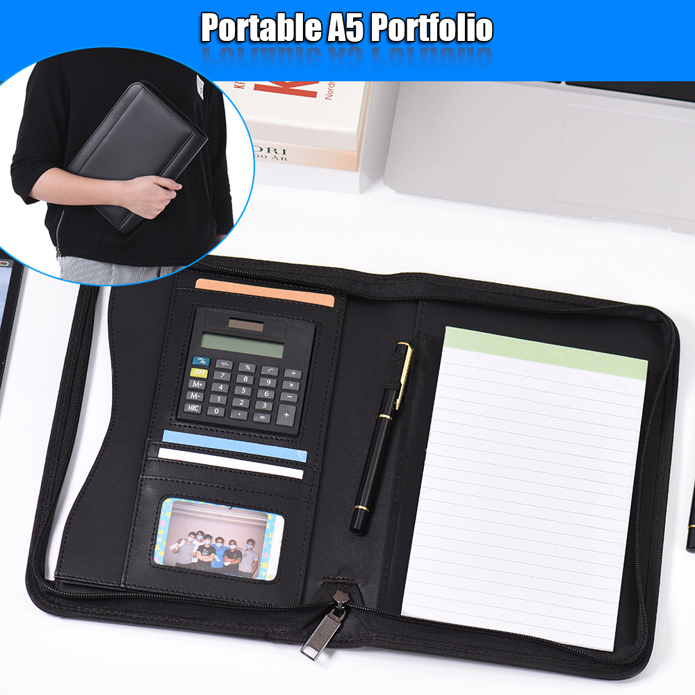 A5 Business Portfolio Padfolio - Leather Work Folder 评论和价格