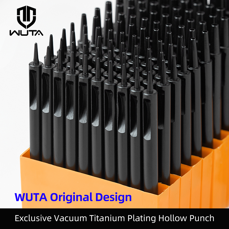 WUTA 1-10pcs Plating Titanium  - Leatherwork Punching Tool 评论和价格