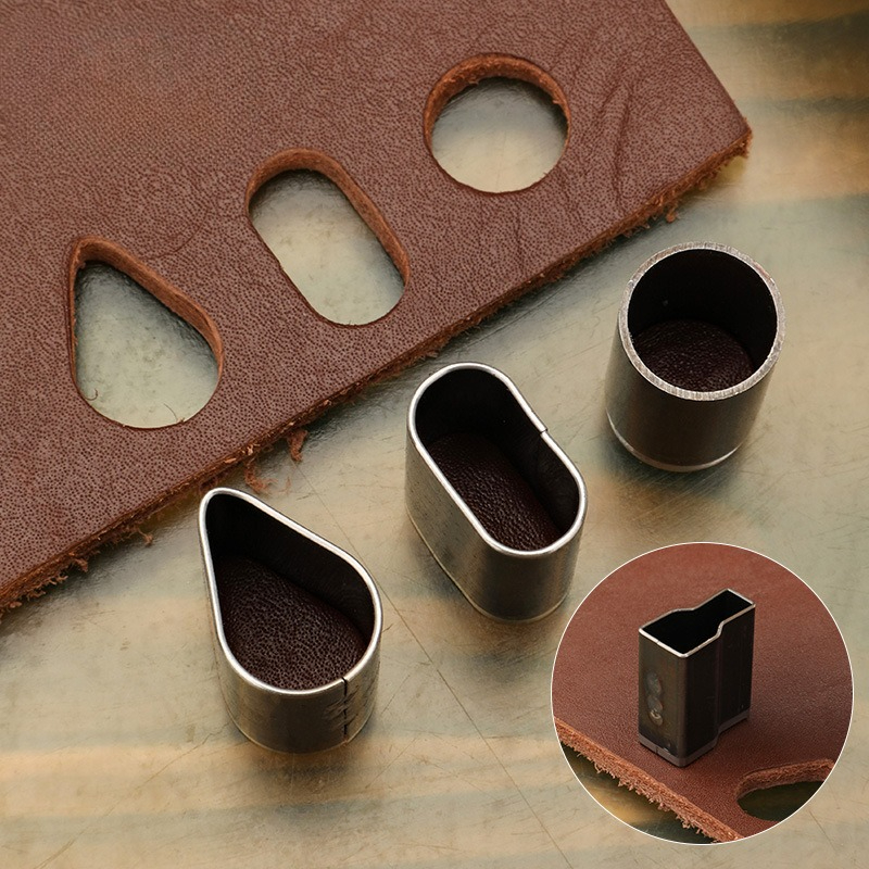 5pcs/6Pcs Short Head Hollow Pu - Leatherwork Punching Tool 评论和价格