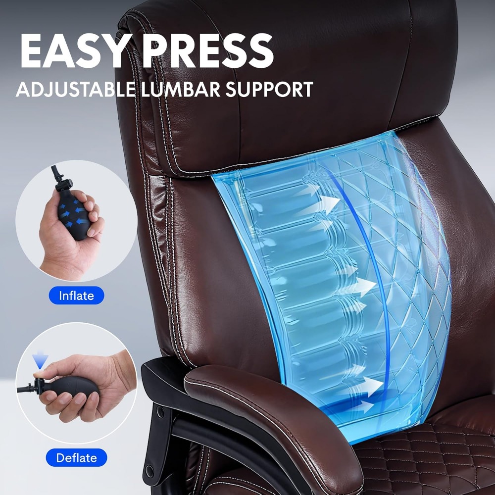 High-Capacity Office Chair for - Leather Working 评论和价格