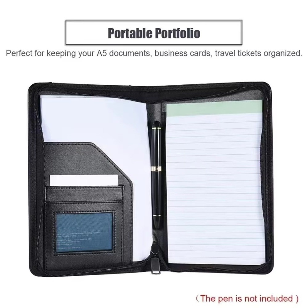 Portable A5 Business Portfolio - Leather Work Folder 评论和价格