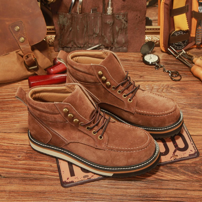 British Style American Retro G - Leather Work Western 评论和价格