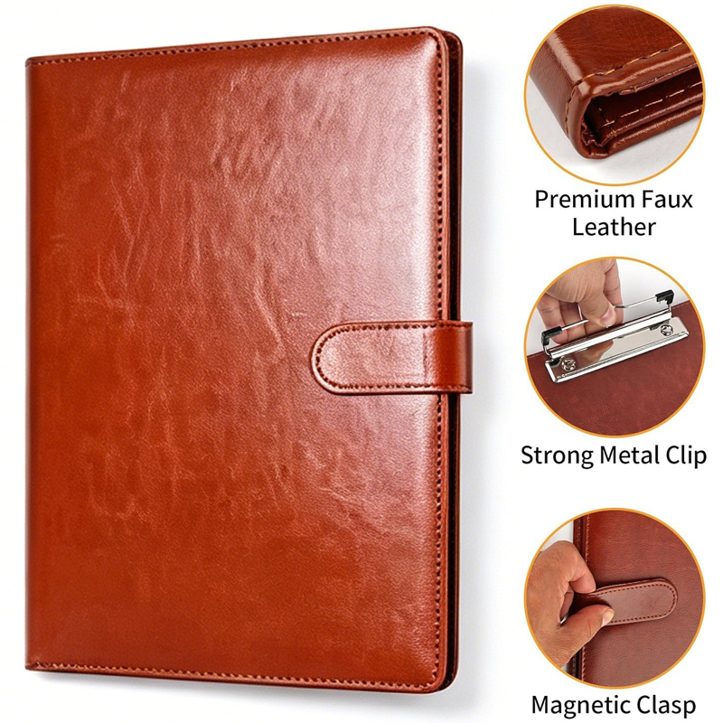 Multifunctional A4 Leather Con - Leather Work Folder 评论和价格