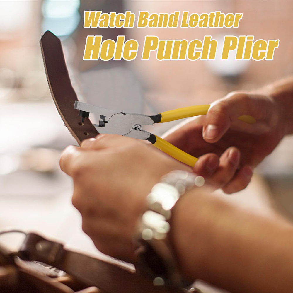 Leather Hole Punch Plier Unive - Leatherwork Punching Tool 评论和价格